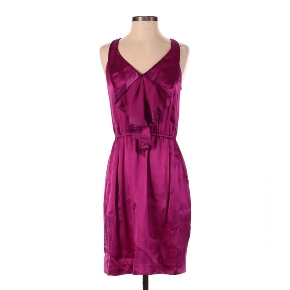 Rebecca Taylor Dresses & Skirts - REBECCA TAYLOR Silk Cocktail Dress in Berry/Purple, Size 4
